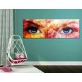 CANVAS PRINT BLUE EYES WITH ABSTRACT ELEMENTS - PICTURES OF PEOPLE{% if product.category.pathNames[0] != product.category.name %} - PICTURES{% endif %}