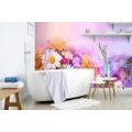 SELF ADHESIVE WALLPAPER OIL PAINTING OF COLORFUL FLOWERS - SELF-ADHESIVE WALLPAPERS - WALLPAPERS