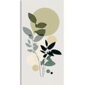 CANVAS PRINT PLANTS IN A BOHEMIAN DESIGN - PICTURES OF TREES AND LEAVES - PICTURES