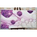 CANVAS PRINT FLOWERS WITH ABSTRACT ELEMENTS - ABSTRACT PICTURES - PICTURES