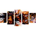 5-PIECE CANVAS PRINT ART IN AN ABSTRACT DESIGN - ABSTRACT PICTURES - PICTURES