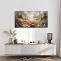 WANDBILD SONNIGES BLUMENTAL - WANDBILDER FELDER UND WIESEN - BILDER