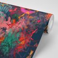 SELF ADHESIVE WALLPAPER ABSTRACT FLOWERS - SELF-ADHESIVE WALLPAPERS - WALLPAPERS
