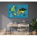 DECORATIVE PINBOARD STYLISH MAP - PICTURES ON CORK - PICTURES