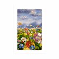 POSTER WITH MOUNT OIL PAINTING WILD FLOWERS - FLOWERS - POSTERS