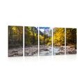 5-PIECE CANVAS PRINT PICTURESQUE MOUNTAIN LANDSCAPE - PICTURES OF NATURE AND LANDSCAPE - PICTURES