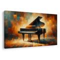 WANDBILD KLAVIER IM GLANZ DER KUNST - WANDBILD IMITATION VON ÖLGEMÄLDE - BILDER