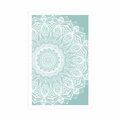 IMPRESSION SUR TOILE MANDALA DE L'HARMONIE SUR FOND BLEU - FENG SHUI - AFFICHES