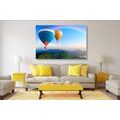 CANVAS PRINT ADVENTUROUS BALLOONS - PICTURES OF NATURE AND LANDSCAPE - PICTURES