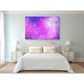 CANVAS PRINT INDIAN MANDALA WITH A GALACTIC BACKGROUND - PICTURES FENG SHUI - PICTURES