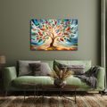 OBRAZ STROM ŽIVOTA V BAREVNÉ VITRÁŽI - OBRAZY - TOTÁLNÍ VÝPRODEJ 🔥