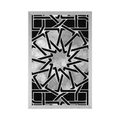 POSTER ORIENTAL MOSAIC IN BLACK AND WHITE - BLACK AND WHITE - POSTERS