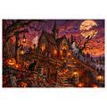 OBRAZ STRAŠIDELNÝ KOSTEL POD ÚPLŇKEM - HALLOWEENSKÉ A HOROROVÉ OBRAZY - OBRAZY
