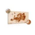 DECORATIVE PINBOARD RETRO MAP OF EUROPE - PICTURES ON CORK - 🔥 TOTAL SALE 🔥