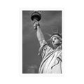 POSTER STATUE OF LIBERTY IN BLACK AND WHITE - BLACK AND WHITE - POSTERS