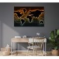 CANVAS PRINT MAP WITH AN ORIGINAL BACKGROUND - PICTURES OF MAPS - PICTURES