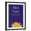 POSTER WITH MOUNT AND THE INSCRIPTION ALOE VERA - MOTIFS FROM OUR WORKSHOP - POSTERS