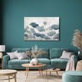 WANDBILD BLAUE LOTUSBLÜTEN - BILDER BLUMEN - BILDER