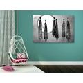 CANVAS PRINT AFRICAN WOMEN IN BLACK AND WHITE - BLACK AND WHITE PICTURES - PICTURES