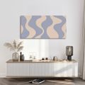 TABLEAU SUR TOILE – ONDULATIONS PASTEL AU STYLE MODERNE - IMAGES FORMES ABSTRAITES - TABLEAUX