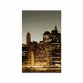 POSTER NEW YORK CITY AT NIGHT - CITIES - POSTERS