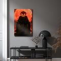 WANDBILD HALLOWEEN-SCHRECKEN UNTER ROTEM MOND - HALLOWEEN- UND HORROR-BILDER - BILDER