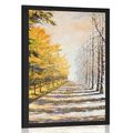 POSTER HERBSTLICHE BAUMALLEE - NATUR - POSTER