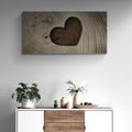 CANVAS PRINT SYMBOL OF LOVE - PICTURES OF NATURE AND LANDSCAPE - PICTURES