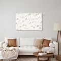 WANDBILD MUSIKALISCHE NOTEN AUF WELLEN - MUSIKBILDER - BILDER