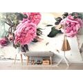 WALL MURAL ROSES IN BLOOM - WALLPAPERS VINTAGE AND RETRO - WALLPAPERS