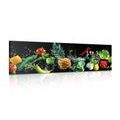 CANVAS PRINT ORGANIC FRUITS AND VEGETABLES - PICTURES OF FOOD AND DRINKS{% if product.category.pathNames[0] != product.category.name %} - PICTURES{% endif %}