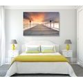 CANVAS PRINT WOODEN PROMENADE - PICTURES OF NATURE AND LANDSCAPE - PICTURES