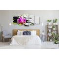 5-TEILIGES WANDBILD WELLNESS-STILLLEBEN MIT LILA ORCHIDEE - BILDER MIT FENG SHUI-MOTIVEN - BILDER