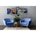 5-PIECE CANVAS PRINT ABSTRACT COMPOSITION - ABSTRACT PICTURES{% if product.category.pathNames[0] != product.category.name %} - PICTURES{% endif %}