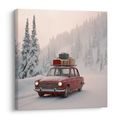 VÁNOČNÍ OBRAZ AUTO PLNÉ DÁRKŮ - VÁNOČNÍ A ZIMNÍ OBRAZY - OBRAZY
