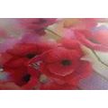 CANVAS PRINT BEAUTIFUL DRAWN POPPIES - PICTURES FLOWERS - PICTURES