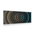 CANVAS PRINT MANDALA WITH A SUN PATTERN - PICTURES FENG SHUI - PICTURES