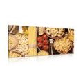 CANVAS PRINT PASTA VARIATIONS - PICTURES OF FOOD AND DRINKS - PICTURES