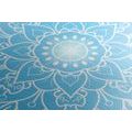 CANVAS PRINT BLUE MANDALA FLOWER - PICTURES FENG SHUI - PICTURES