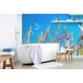 SELF ADHESIVE WALL MURAL WILD GRASS UNDER THE SKY - SELF-ADHESIVE WALLPAPERS - WALLPAPERS