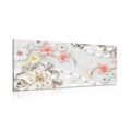 CANVAS PRINT LUXURY FLORAL JEWELRY - ABSTRACT PICTURES - PICTURES