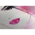 CANVAS PRINT FASHIONABLE FEMALE PORTRAIT - PICTURES OF WOMEN - PICTURES