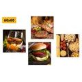 CANVAS PRINT SET CULINARY ART - SET OF PICTURES - PICTURES
