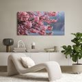 CANVASTAVLA BLOMMANDE KÖRSBÄRSTRÄD ÖVER STILLA VATTEN - BLOMTAVLOR - TAVLOR