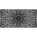 CANVAS PRINT UNIQUE ETHNIC ORNAMENT IN BLACK AND WHITE - BLACK AND WHITE PICTURES - PICTURES