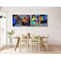 CANVAS PRINT ABSTRACT COMPOSITION - POP ART PICTURES - PICTURES