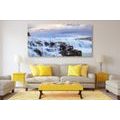 CANVAS PRINT ICELANDIC WATERFALLS - PICTURES OF NATURE AND LANDSCAPE - PICTURES