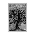 POSTER BLACK AND WHITE TREE OF LIFE - BLACK AND WHITE - POSTERS