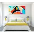 WANDBILD ABSTRAKTION IN BUNTEN FARBEN - POP-ART-BILDER - BILDER