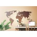 SELF ADHESIVE WALLPAPER WORLD MAP IN SHADES OF BROWN - SELF-ADHESIVE WALLPAPERS - WALLPAPERS